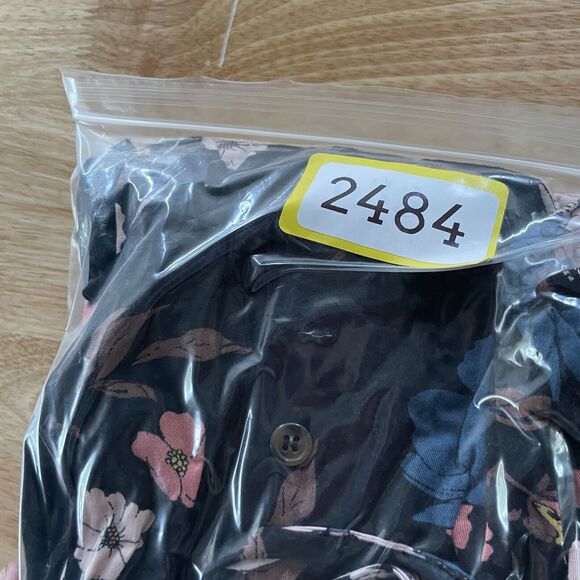 Torrid Dress Loral Button Front Challis‎ Drawstring Midi Floral Stretch Size 1 - Picture 9 of 9